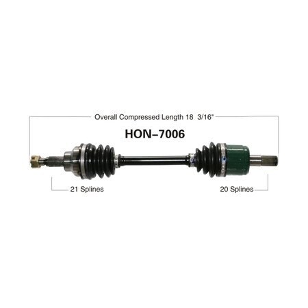 Wide Open OE Replacement CV Axle for HONDA FRONT TRX300FW FOUR TRAX 93-00 HON-7006